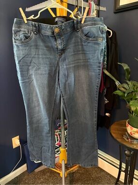 Democracy Medium Wash Bootcut Jeans — Blue